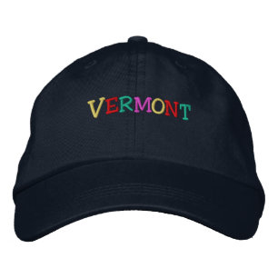 Casquette Brodée Namedrop Nation_Vermont multicolore