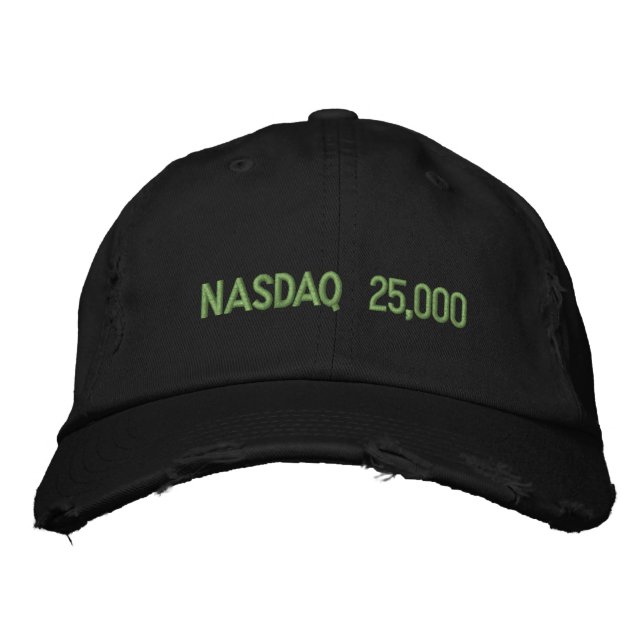 Casquette Brodée NASDAQ 25000 Stock Market Celebration (Devant)