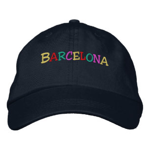 Casquette Brodée Nation_Barcelone multicolore