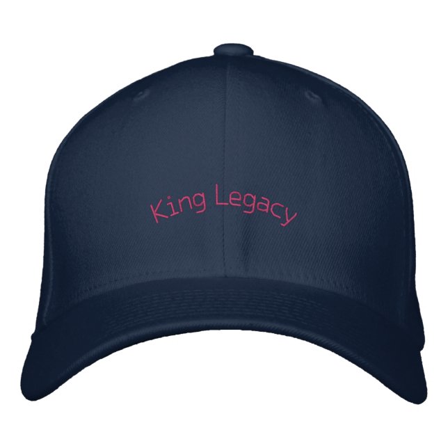 Casquette Brodée Navy King Legacy Premium Wool-Hat Flexfit Trucker  (Devant)