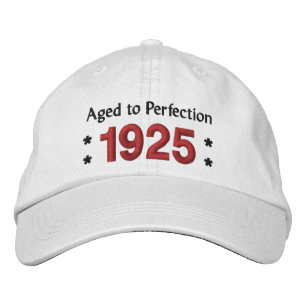 Casquette Brodée Né en 1925 AGED TO PERFECTION 90th Birthday V2B
