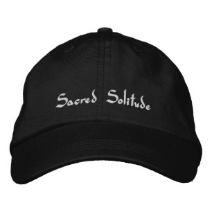 Casquette Brodée Noir blanc ne dérange pas la solitude sacrée