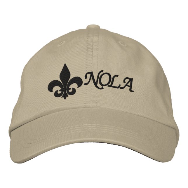 Casquette Brodée NOLA Fleur De Lis (Devant)