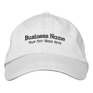 Casquette Brodée Nom commercial personnalisé avec texte Slogan Casq