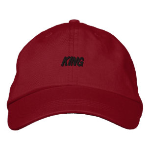 Casquette Brodée Nom du ROI Encre Sombre Modifier votre Texte Impri