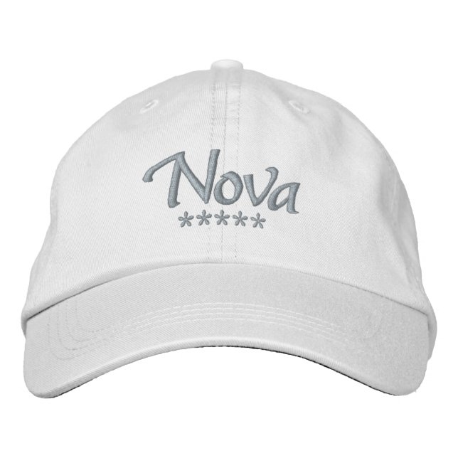 Casquette Brodée Nom Nova (Devant)