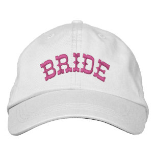Casquette Brodée Nom personnalisé BRIDE WHITE A07C7H