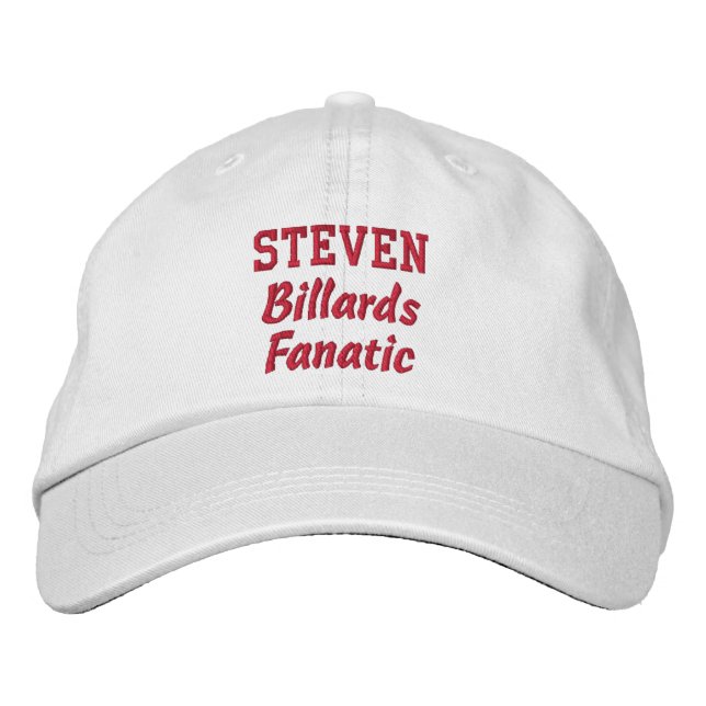 Casquette Brodée Nom personnalisé fanatique Billards (Devant)