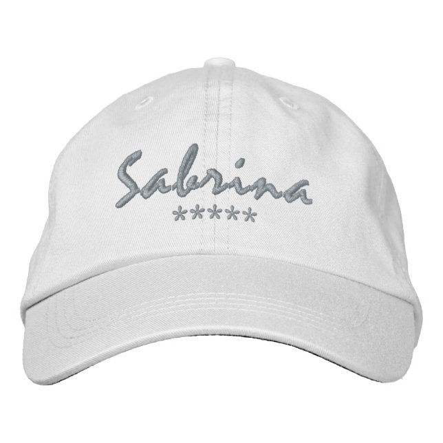 Casquette Brodée Nom Sabrina (Devant)