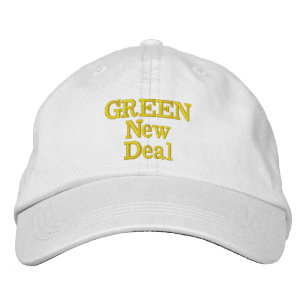 Casquette Brodée Nouveauté baseball GREEN NEW DEAL