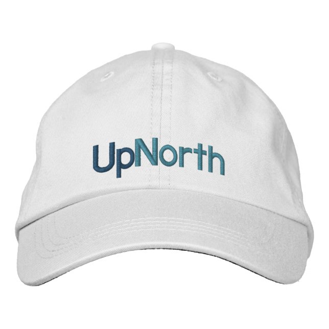Casquette Brodée Nuances de bleu Yooper UpNorth (Devant)