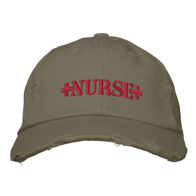 CASQUETTE BRODÉE +NURSE+ (Devant)
