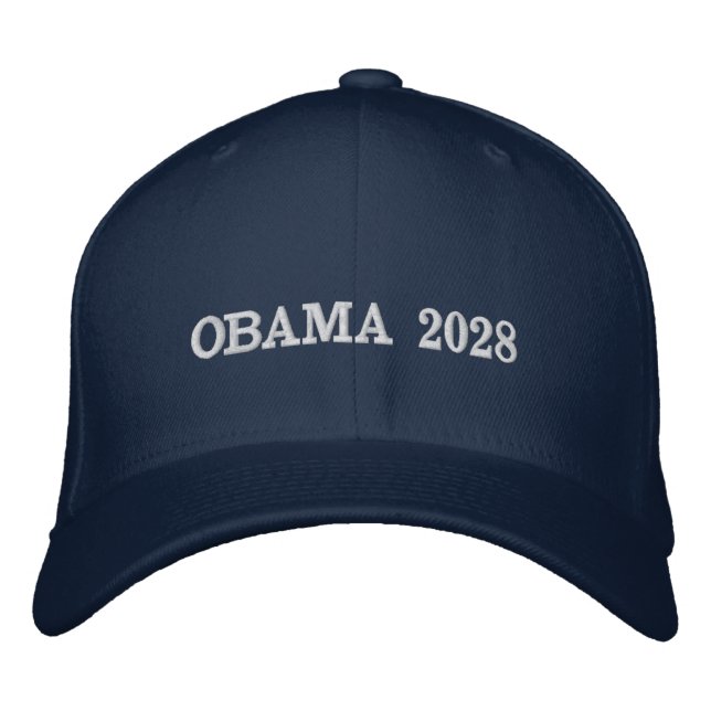 Casquette Brodée OBAMA 2028 pour les passionnés politiques (Devant)
