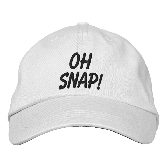 Casquette Brodée Oh Snap (Devant)