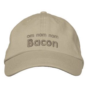 Casquette Brodée OM NOM NOM BACON Love
