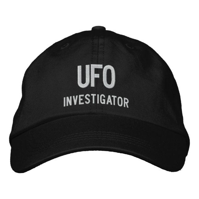 Casquette Brodée OVNI, enquêteur (Devant)