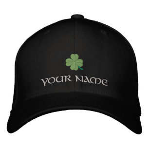 Casquette Brodée Page shamrock irlandaise de couverture St Patrick'