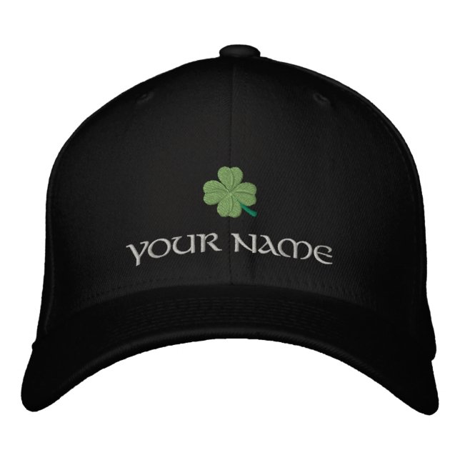 Casquette Brodée Page shamrock irlandaise de couverture St Patrick' (Devant)
