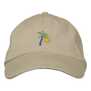 Casquette Brodée Palme avec soleil