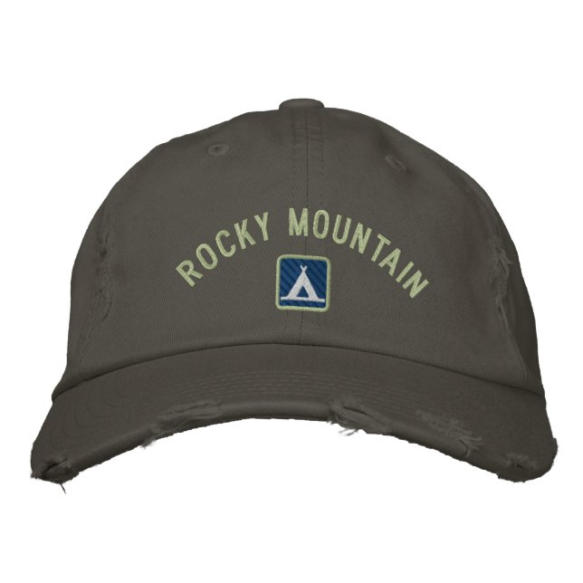 Casquette Brodée Parc national des Rocheuses (Devant)