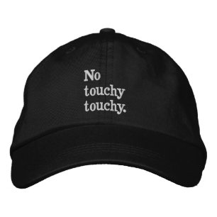 Casquette Brodée Pas de toucher amusant drôle de design introverti