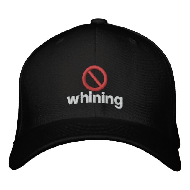 Casquette Brodée Pas de Whining (Devant)