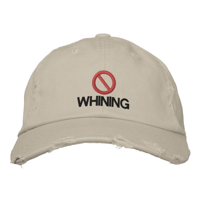 Casquette Brodée Pas de Whining (Devant)