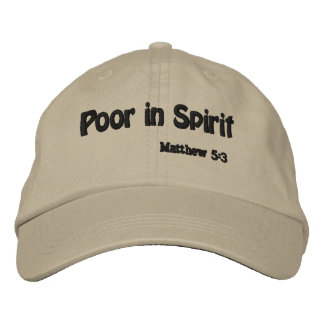 Casquette Brodée Pauvre en esprit Personnalisez-le