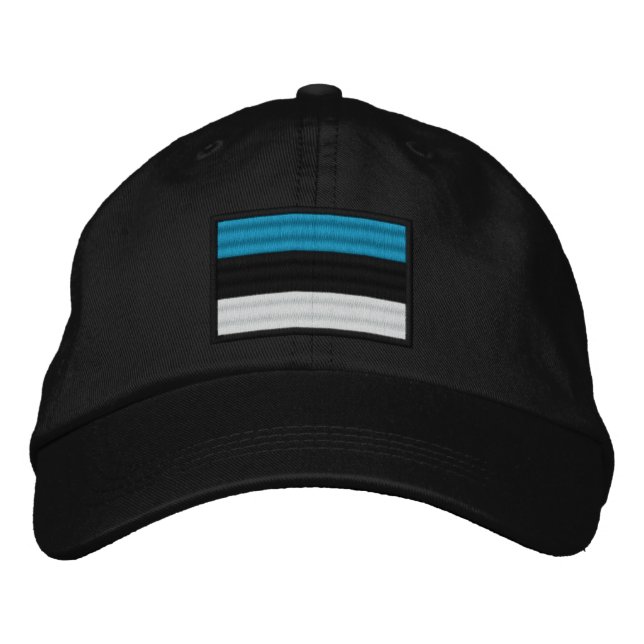 Casquette Brodée Pavillon Estonie (Devant)