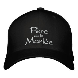 Casquette Brodée Père de la Jeune Mariée De Chapeau
