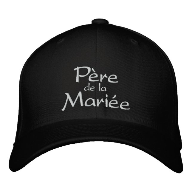 Casquette Brodée Père de la Jeune Mariée de Chapeau (Devant)