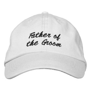 Casquette Brodée Père du marié élégant mariage noir script
