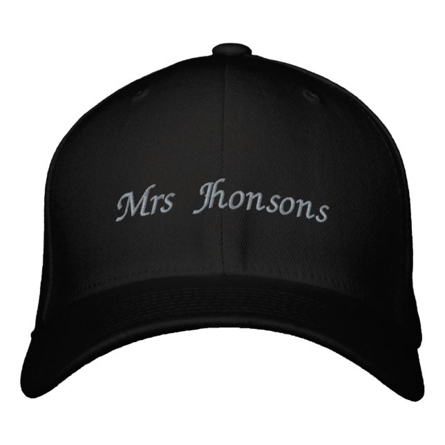 Casquette Brodée Personalized Bride Honeymoon Gift, Custom Mrs  (Devant)