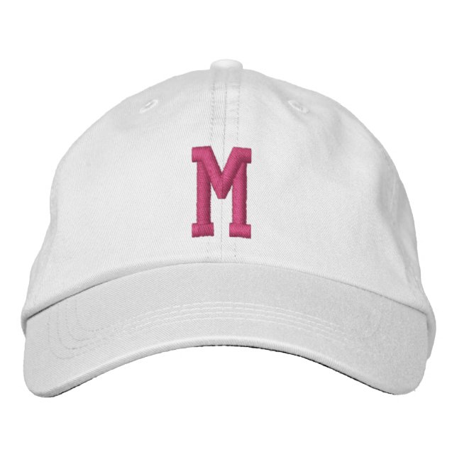 Casquette Brodée Personalized Monogram Bold Initial (Devant)