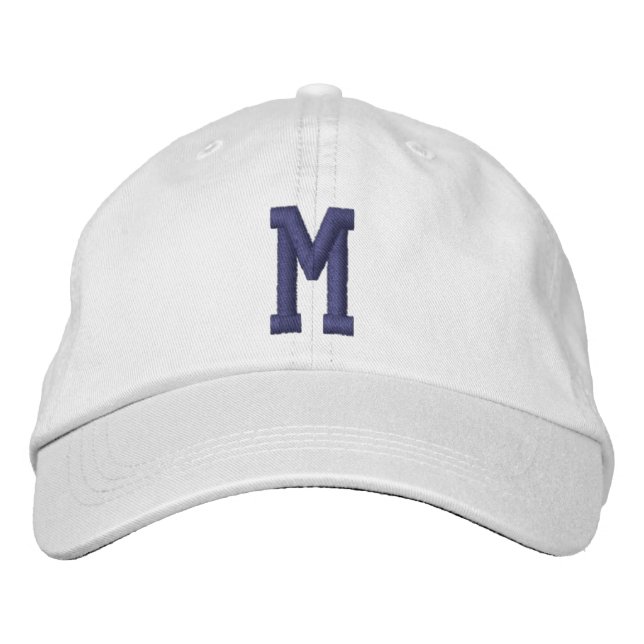 Casquette Brodée Personalized Monogram Bold Initial (Devant)
