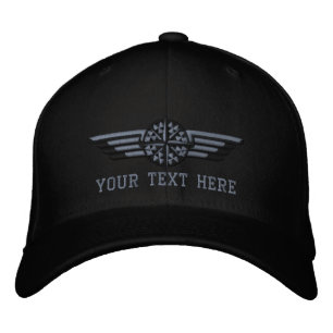 Casquette Brodée Personalized Northern Star Compass Pilot Wings