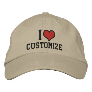 Casquette Brodée Personnalisable I Heart