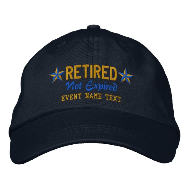 Casquette Brodée Personnalisable Modifier le texte Bonne retraite (Devant)