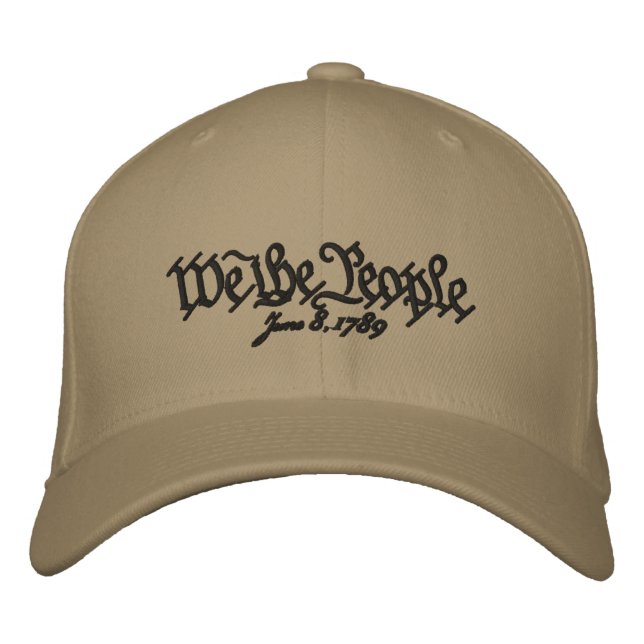 Casquette Brodée Personnalisable Nous les gens FlexFit (Devant)