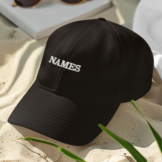 Casquette Brodée Personnalisé avec le nom de famille ou le surnom (Créateur téléchargé)