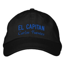 Casquette Brodée Personnalisé El Capitan Espagnol Pêche Bleue