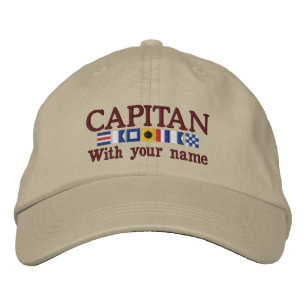 Casquette Brodée Personnalisé Espagnol Capitan drapeaux nautiques p