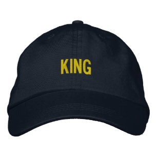 Casquette Brodée Personnalisé KING Brodé Style Marine-Casquette aju
