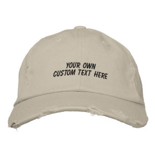 Casquette Brodée Personnalisé Réglable Faites-le Vous-Même