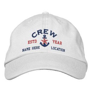 Casquette Brodée Personnalisé Votre Nom Année Étoile de l'équipage 