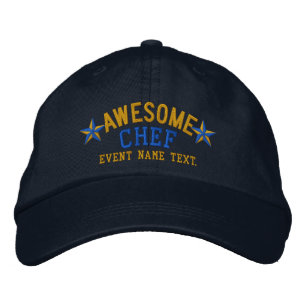 Casquette Brodée Personnalisé Votre Nom Awesome Chef Broderie