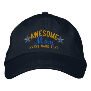 Casquette Brodée Personnalisé Votre Nom Awesome Maman Broderie