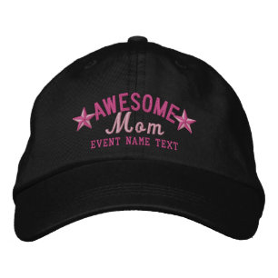 Casquette Brodée Personnalisé Votre Nom Awesome Maman Broderie