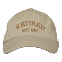 Casquette brodée personnalisée année de départ à l
