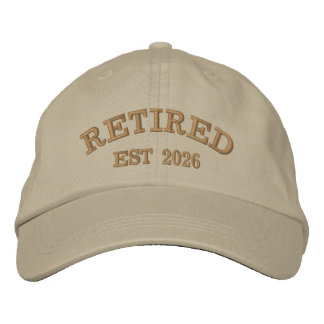 Casquette brodée personnalisée année de départ à l